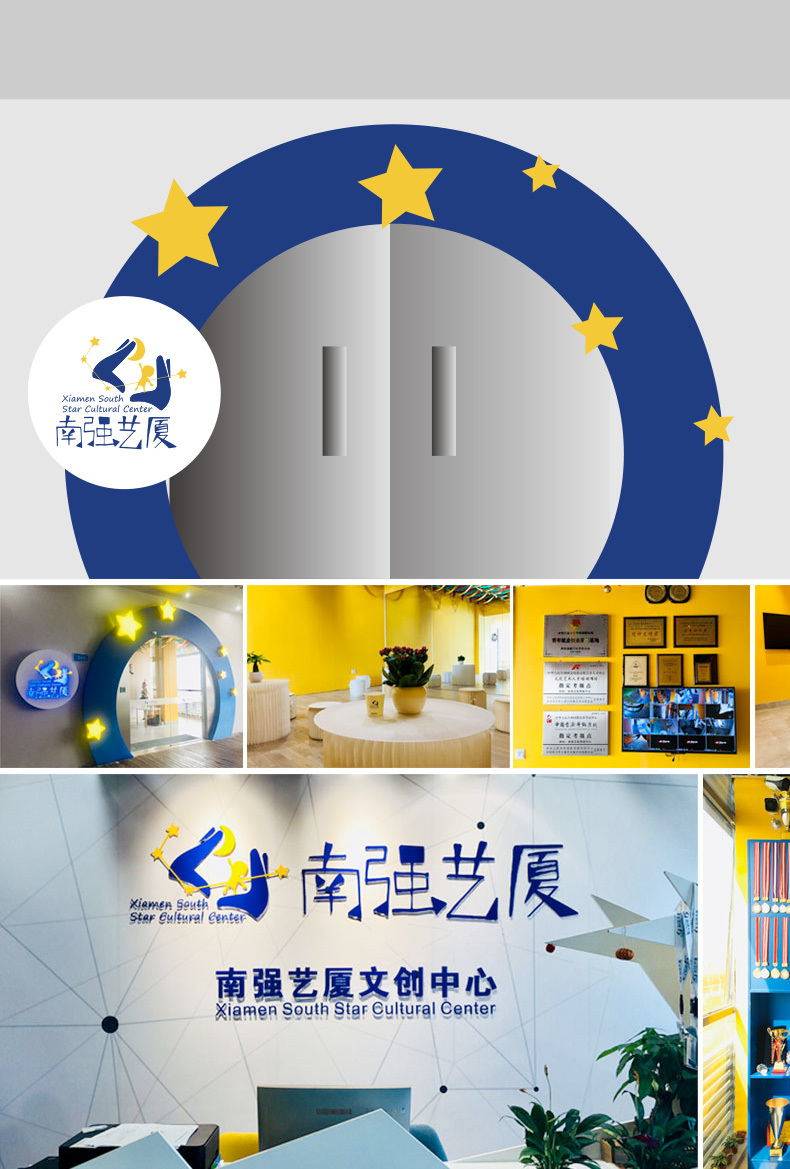 厦门南强艺厦logo&vi定制图10