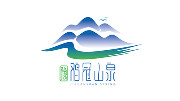 豫雞冠山泉食品品牌LOGO設計