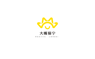 “大嘴猫宁”英语教育logo设计