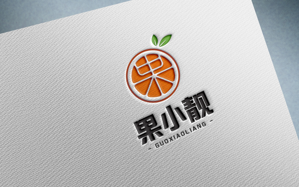 果小靚水果店logo