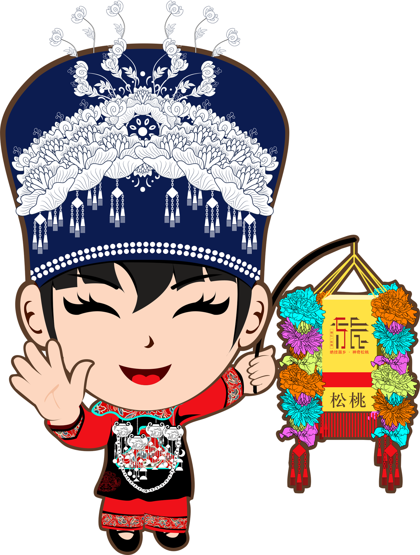 贵州省铜仁市松桃县旅发大会吉祥物设计图0