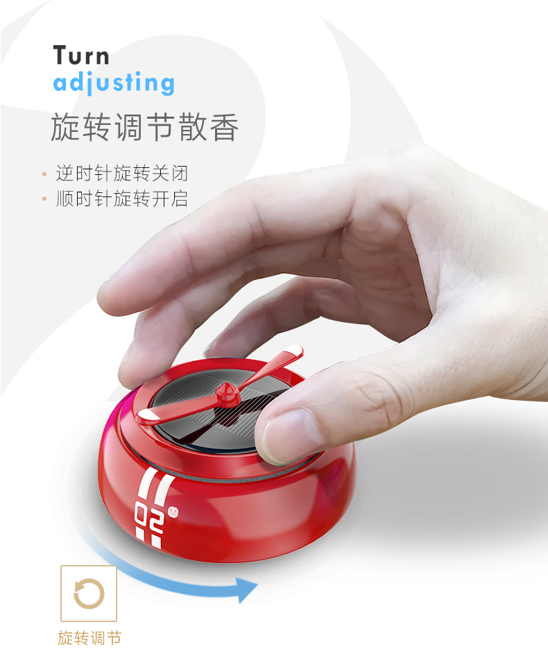 太阳能车载香薰座图3
