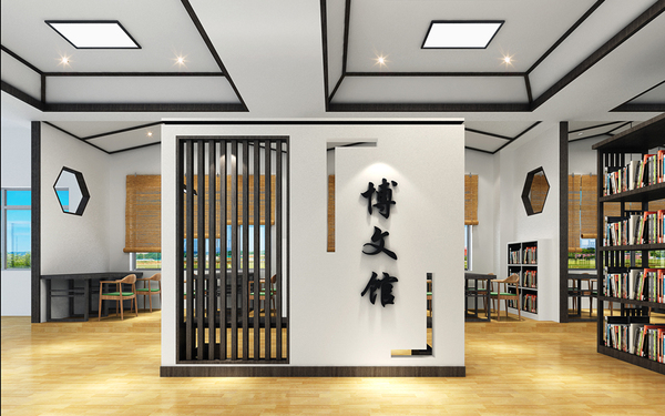 廣西南寧市五一路小學圖書室、書法教室設計項目