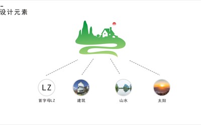 嶺筑景觀工程有限公司logo設(shè)計(jì)