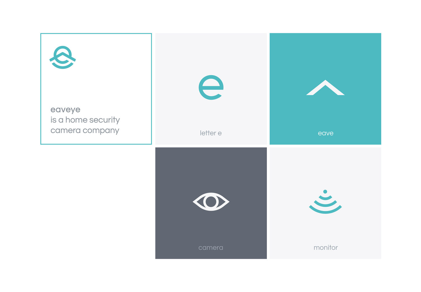 安防品牌 eaveye Home Security System LOGO設(shè)計圖1