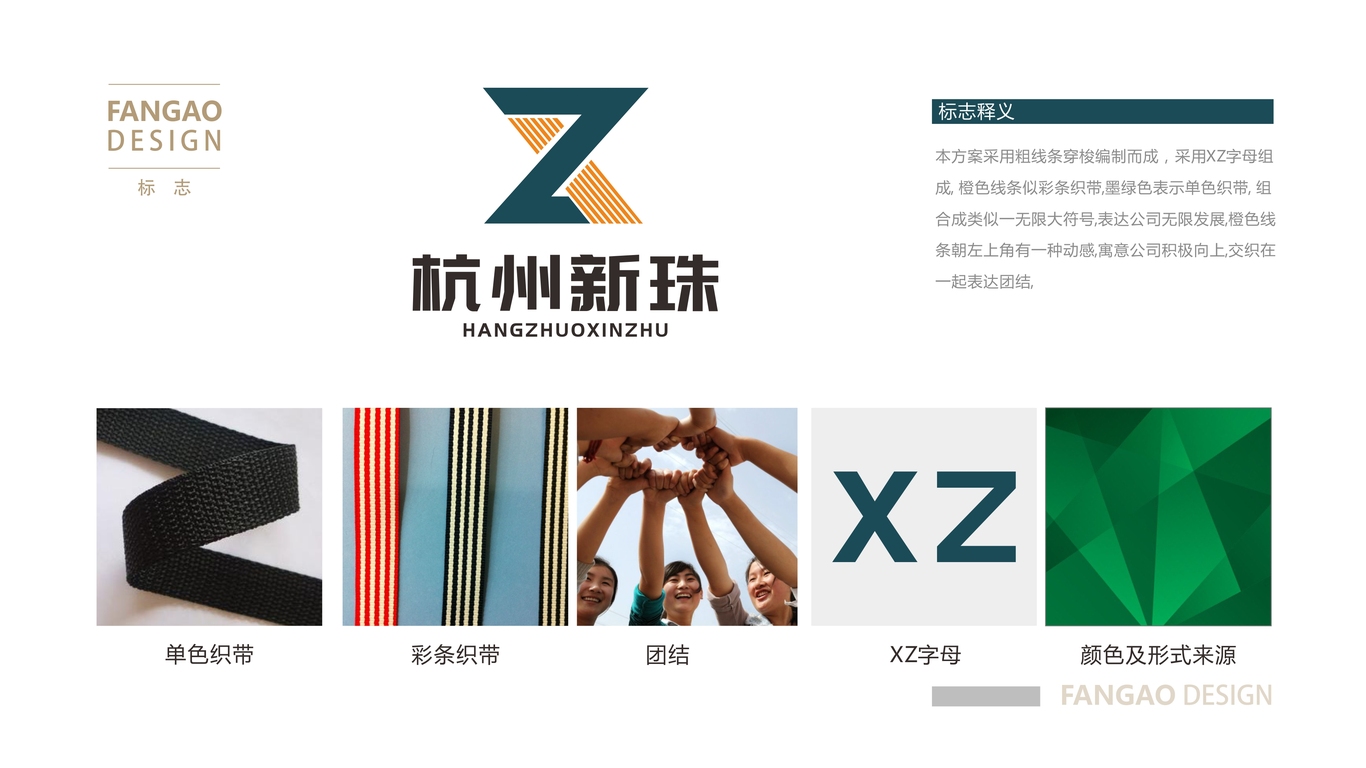 杭州新珠劳保绳带品牌LOGO设计中标图2