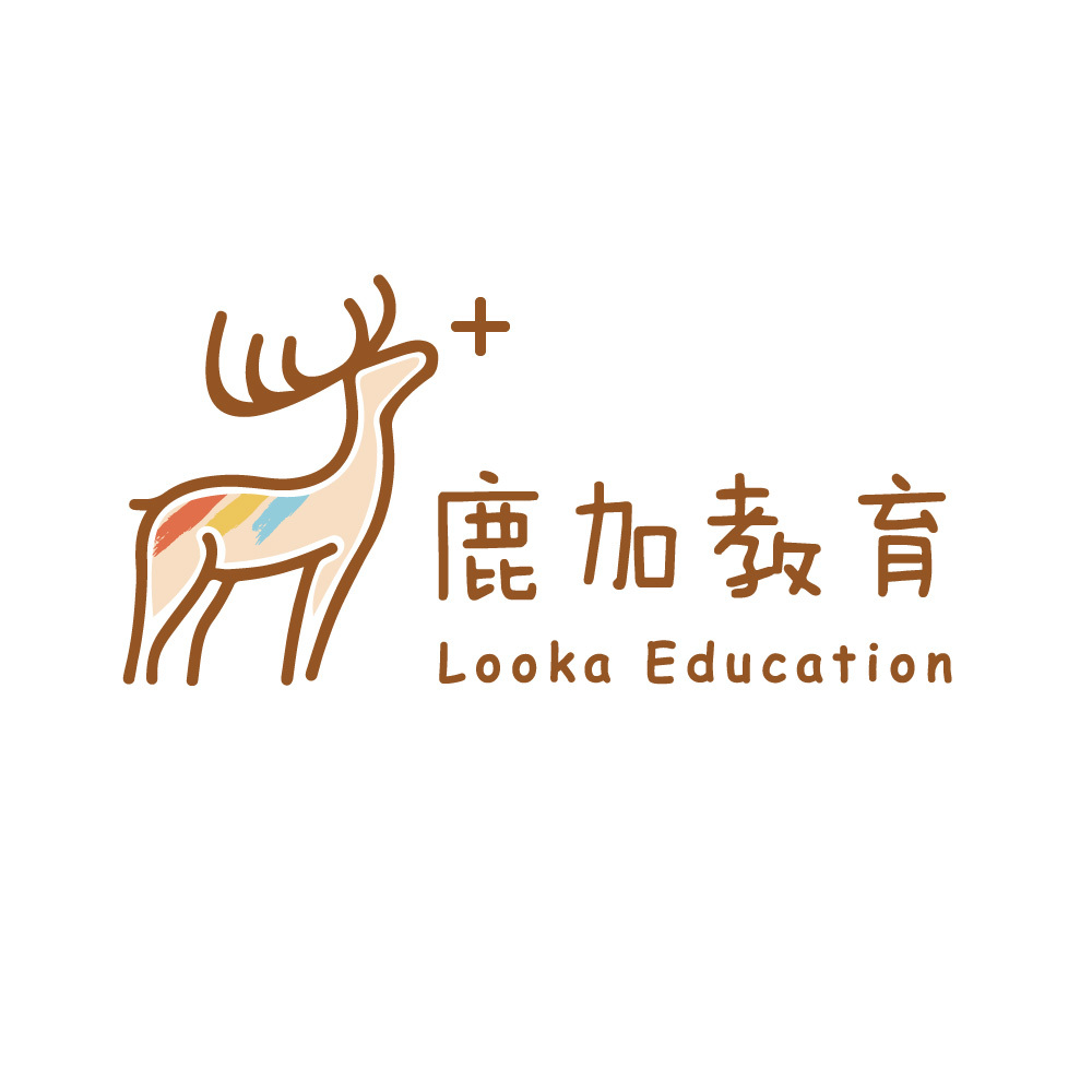 鹿加教育LOGO设计图1
