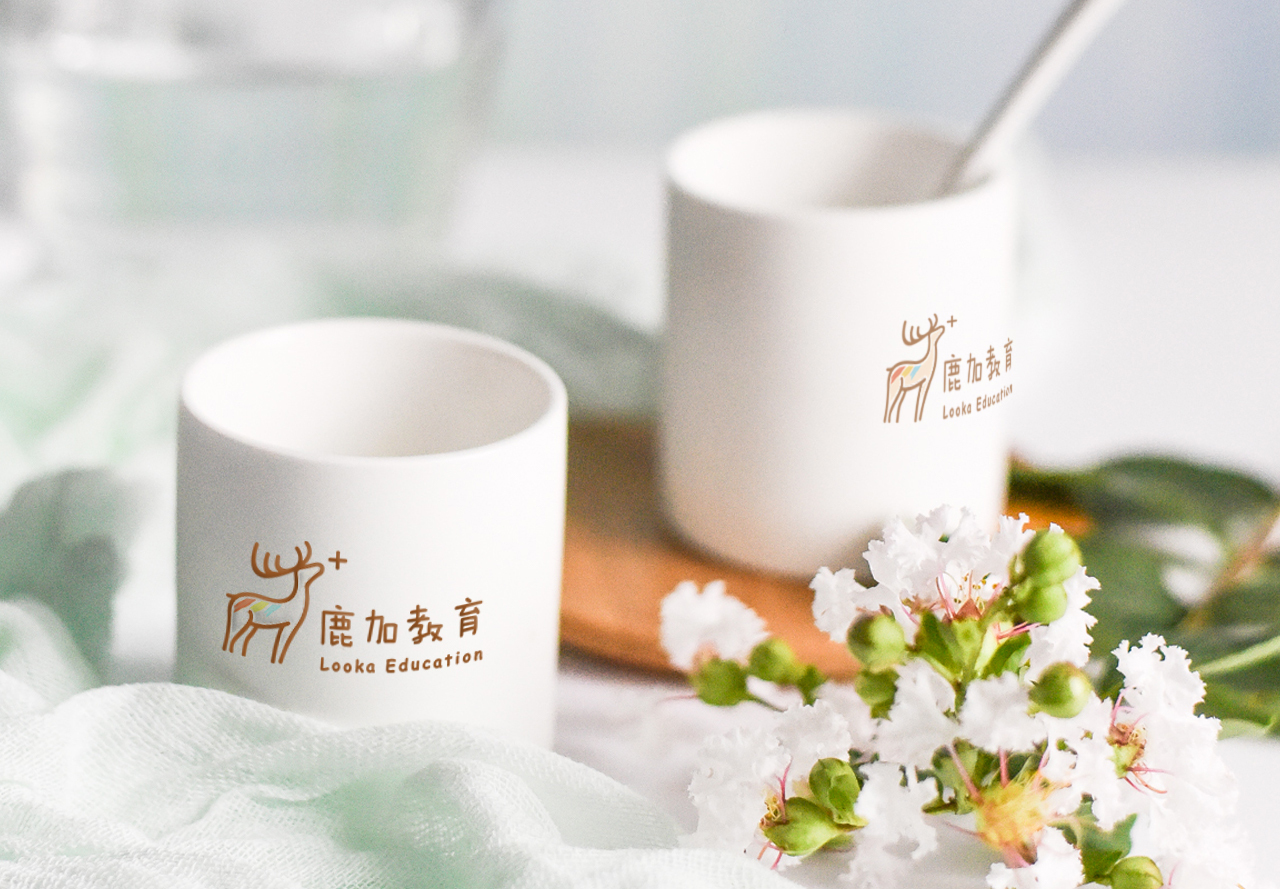 鹿加教育LOGO设计图3