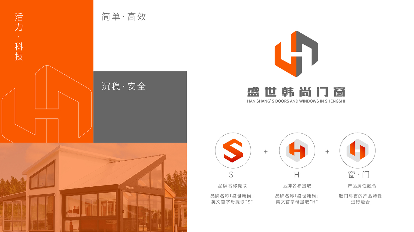 盛世韩尚门窗LOGO设计图1