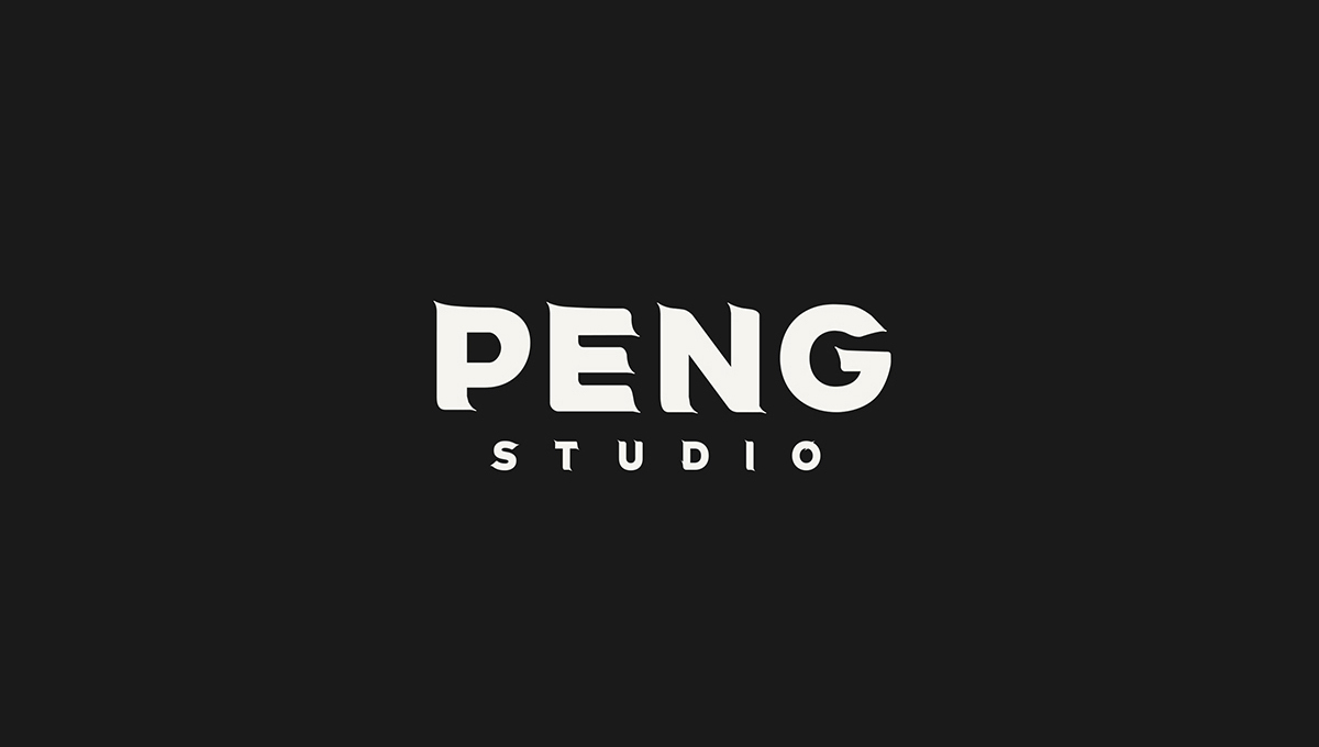 Pengstudio設(shè)計工作室英文品牌logo設(shè)計圖2