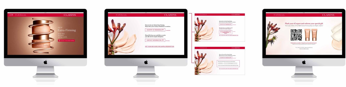 CLARINS 风格页面设计图1