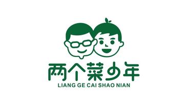 两个菜少年食品品牌LOGO设计