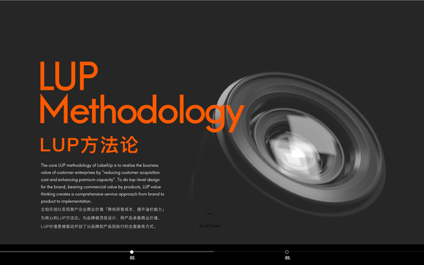 LabelUP官网UI设计品牌设计
