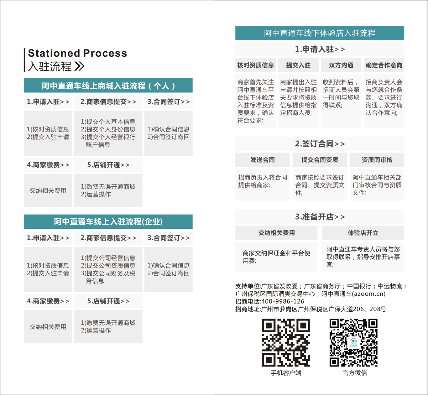 阿中商贸宣传单图1