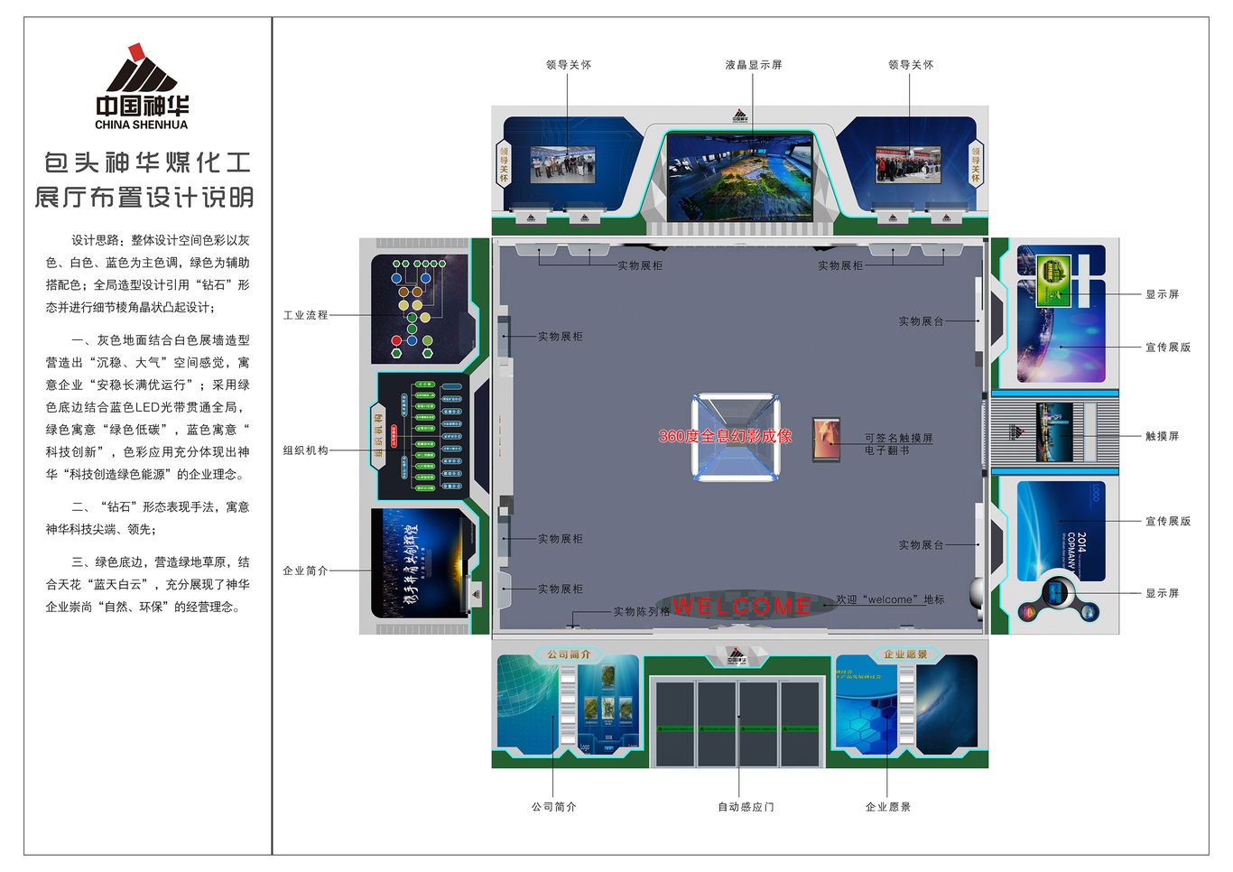 神华煤化工展厅设计方案图0