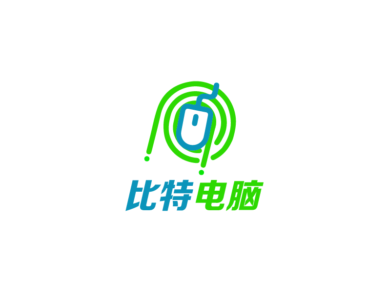 比特电脑LOGO设计图1