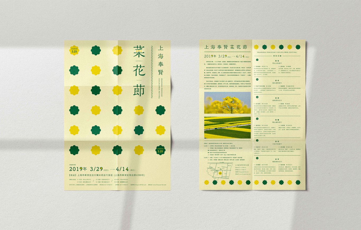 2019上海奉贤菜花节活动物料设计图1