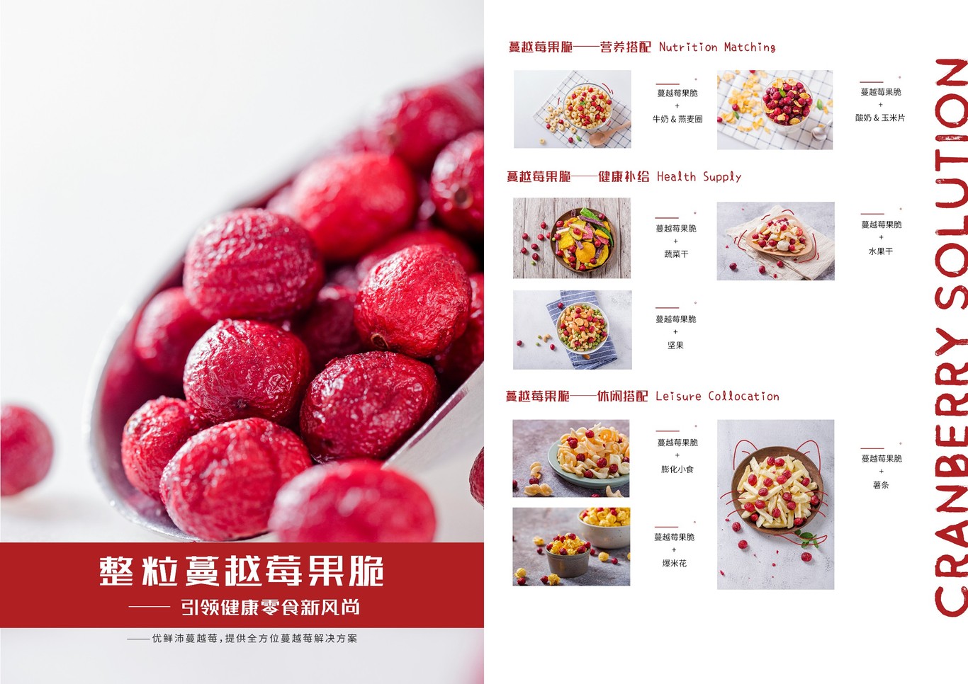 OceanSpray蔓越莓菜谱宣传折页图3