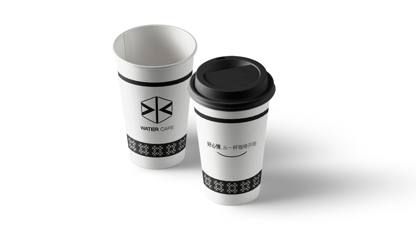 Water cafe 咖啡店品牌LOGO设计图8