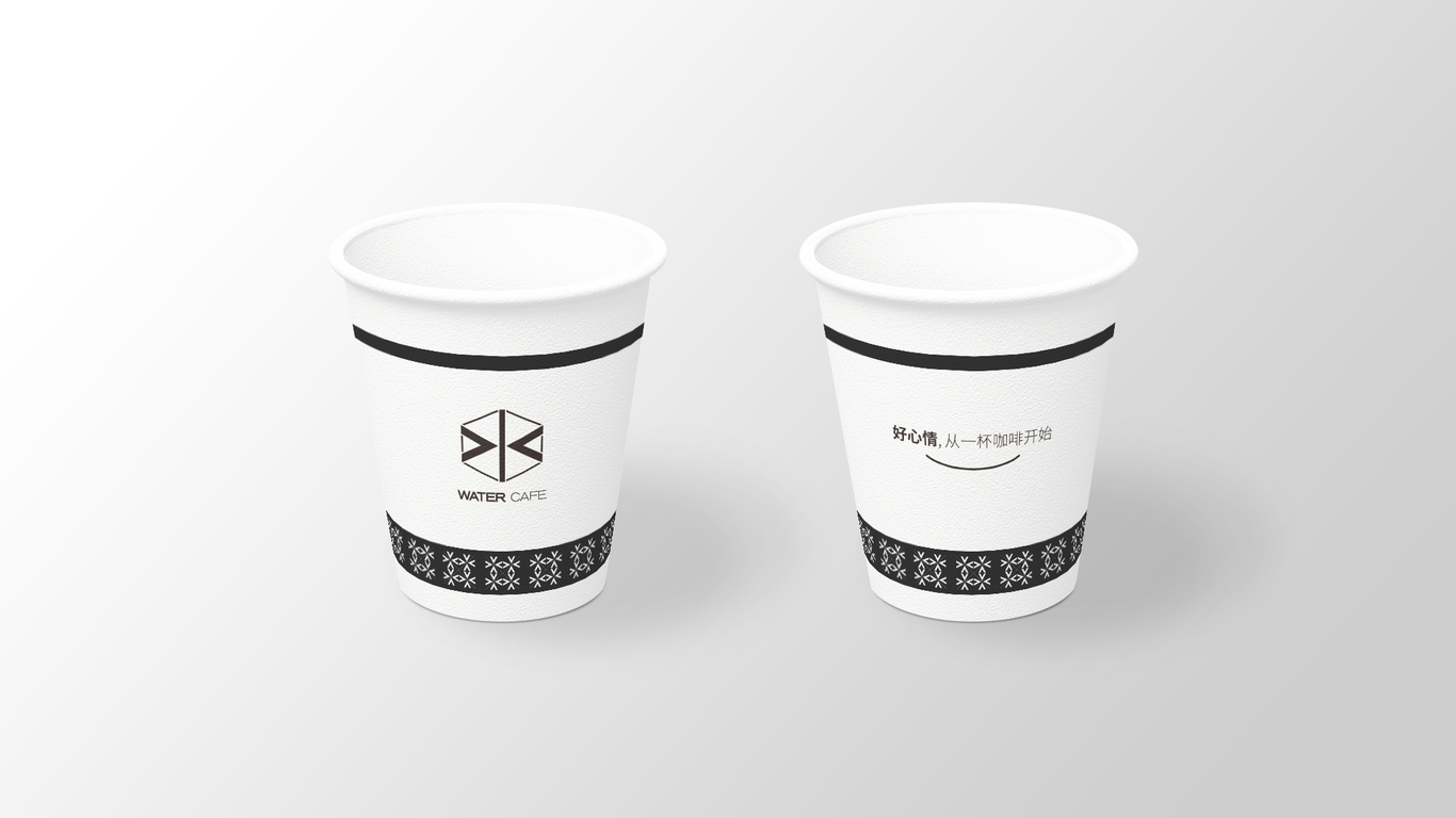 Water cafe 咖啡店品牌LOGO设计图12