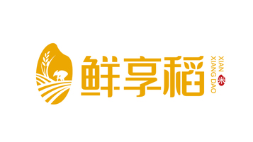 鲜享稻食品品牌LOGO设计