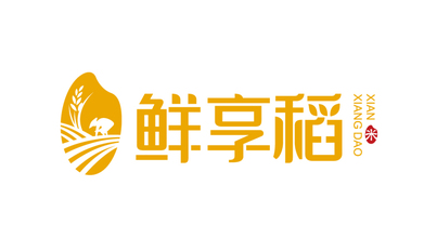 鲜享稻食品品牌LOGO设计