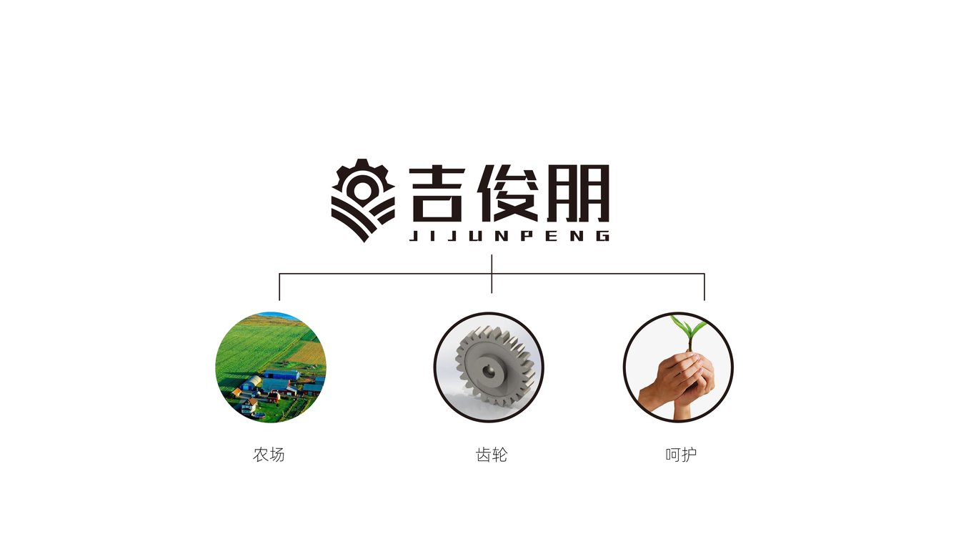 吉俊朋重工機(jī)械品牌LOGO設(shè)計(jì)中標(biāo)圖3