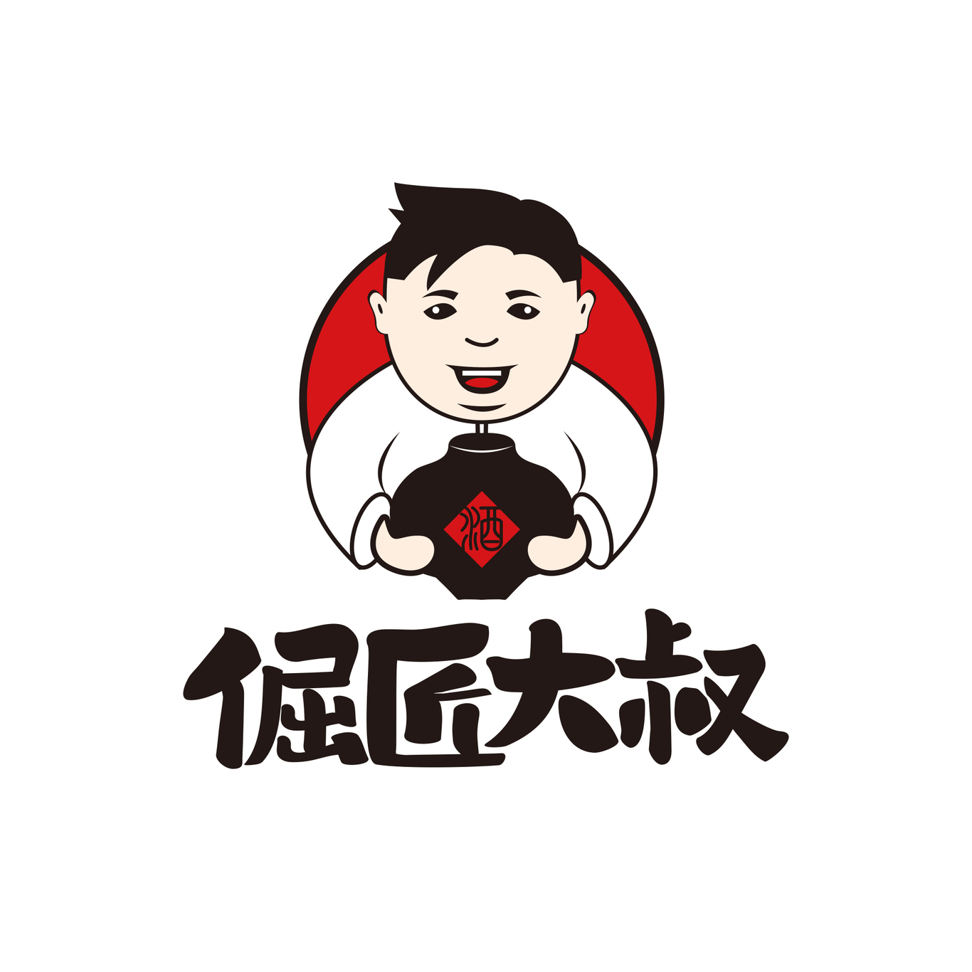 倔匠大叔白酒LOGO設(shè)計(jì)圖0