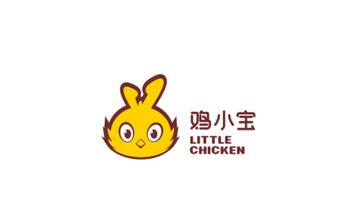 鸡小宝湖南米粉品牌LOGO吉祥物设计