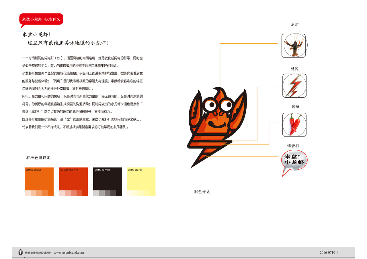 來(lái)盆小龍蝦-品牌標(biāo)志及應(yīng)用設(shè)計(jì)圖1