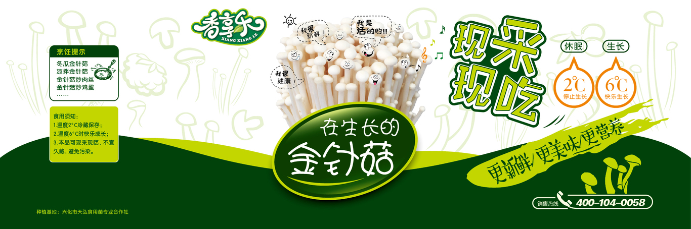 某食用菌 菌菇包裝設(shè)計 標簽設(shè)計圖5