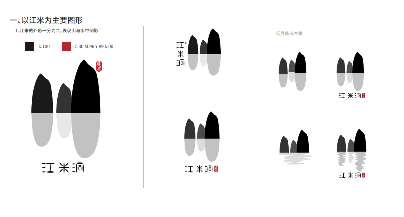 江米洞民宿logo設計圖2