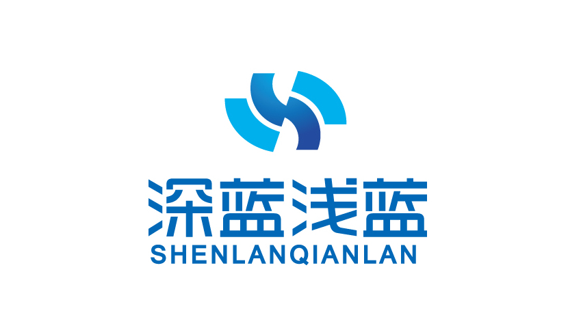 深藍淺藍科技有限公司LOGO設(shè)計