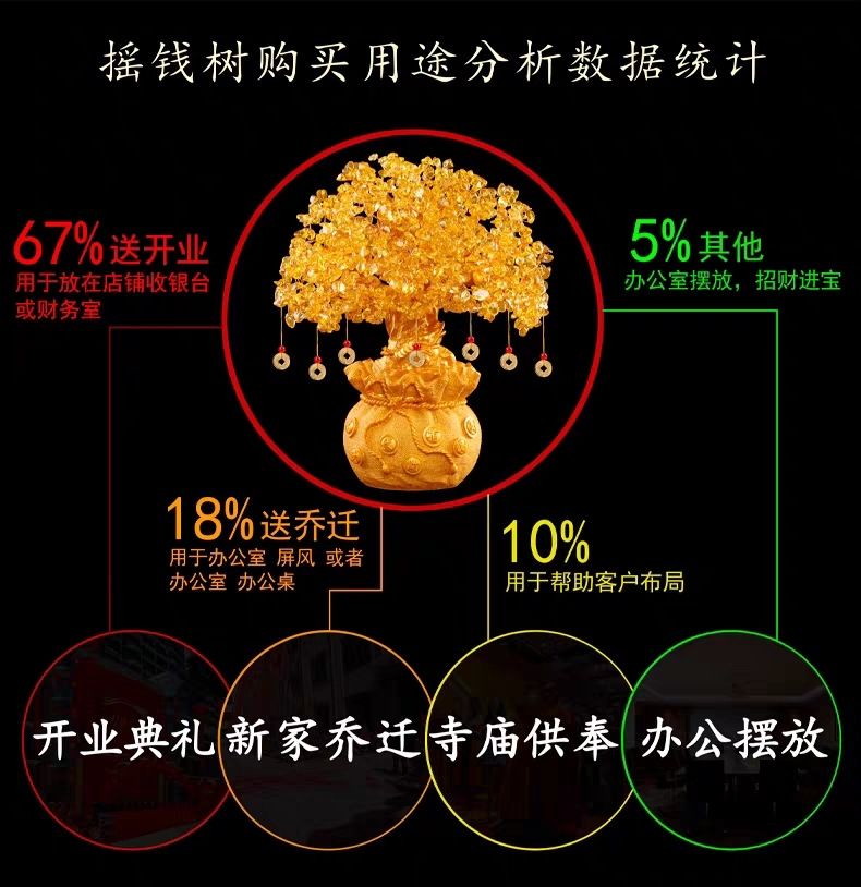 招财摇钱树家居装饰品摆件图16