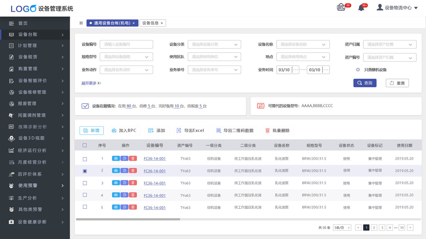 礦山企業(yè)設備管理系統(tǒng)圖1