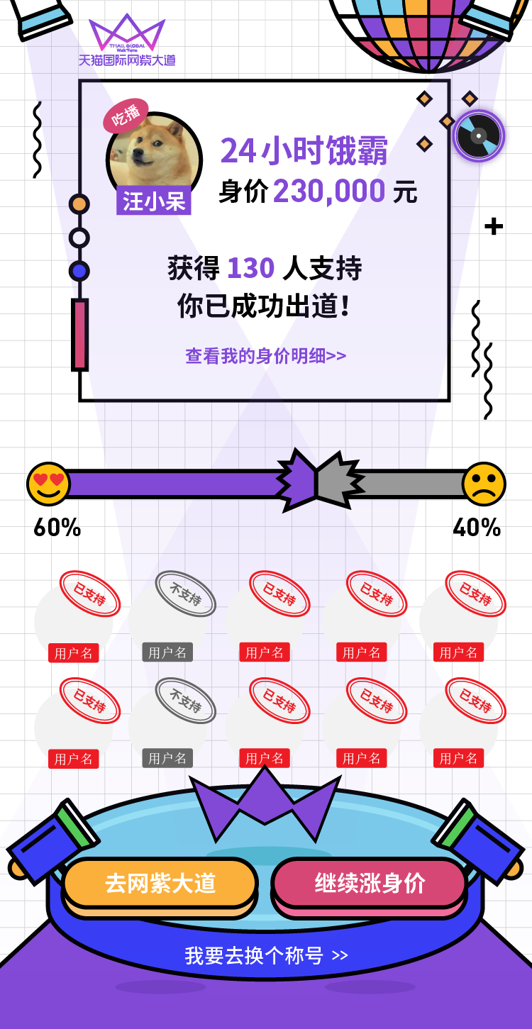 天猫双11网紫大道H5图9