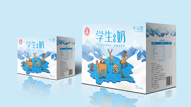 維維天山雪牛奶包裝設(shè)計