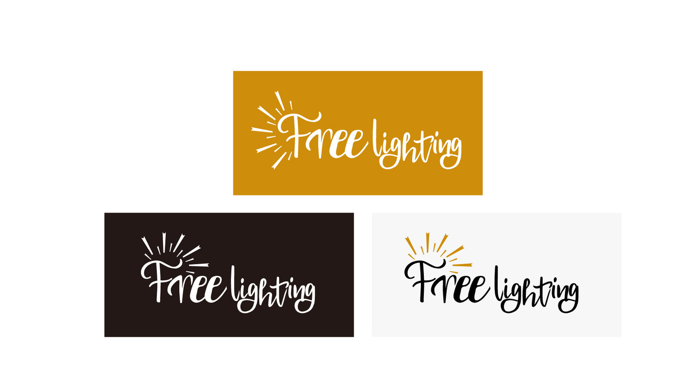 Free Lighting 品牌logo設(shè)計(jì)第二稿圖3