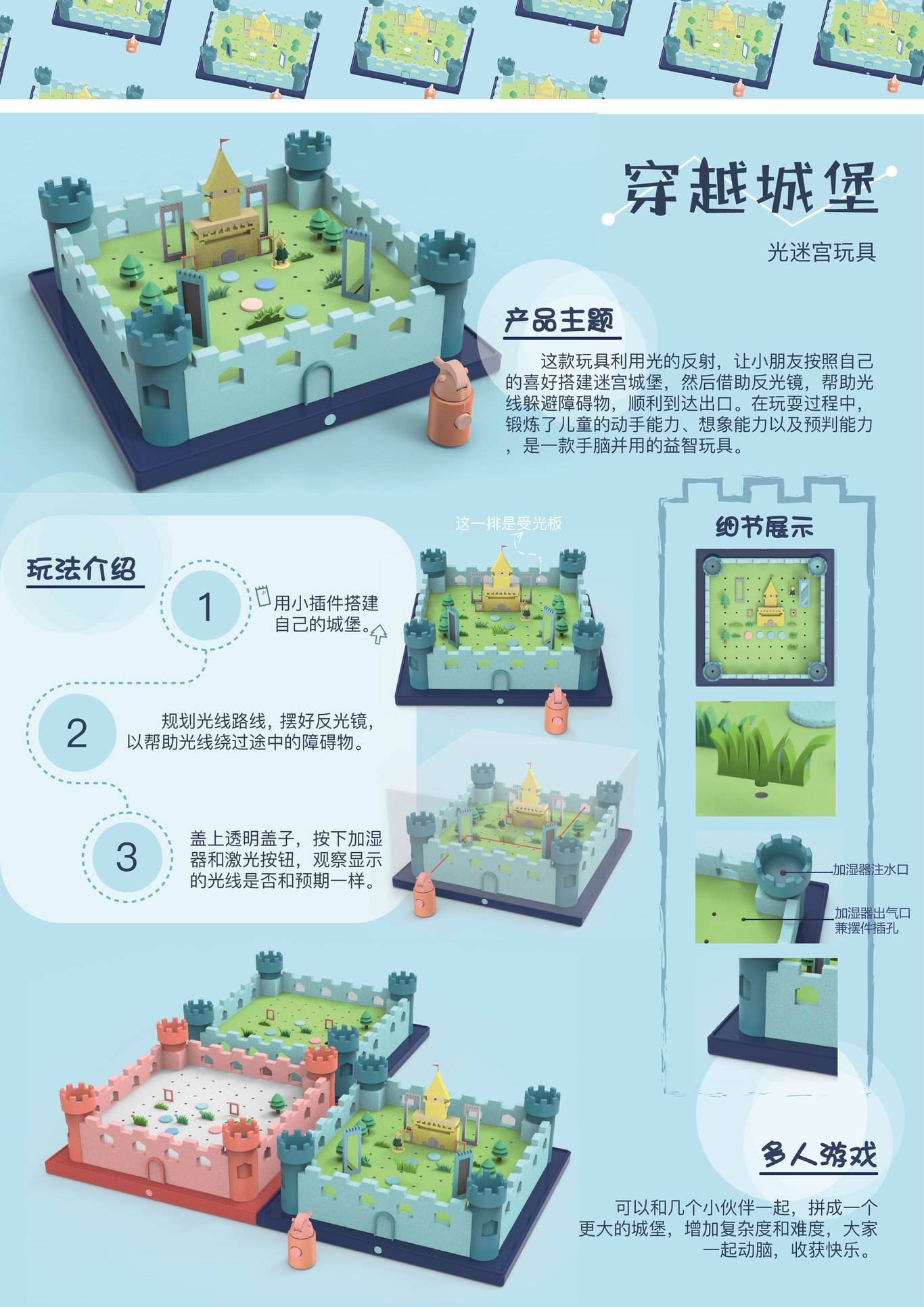 “穿越城堡“兒童光玩具設(shè)計(jì)圖0