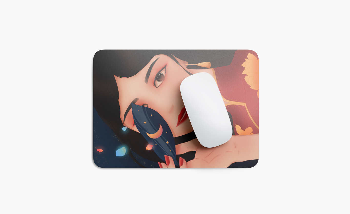旗袍中国风少女插画图1