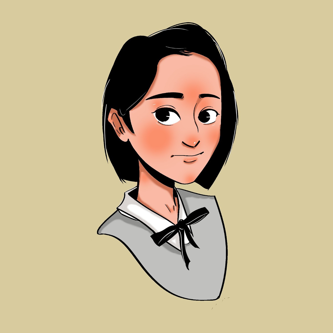 个人头像插画练习图11