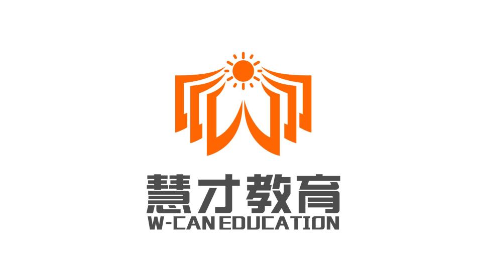 慧才成人教育平台LOGO设计