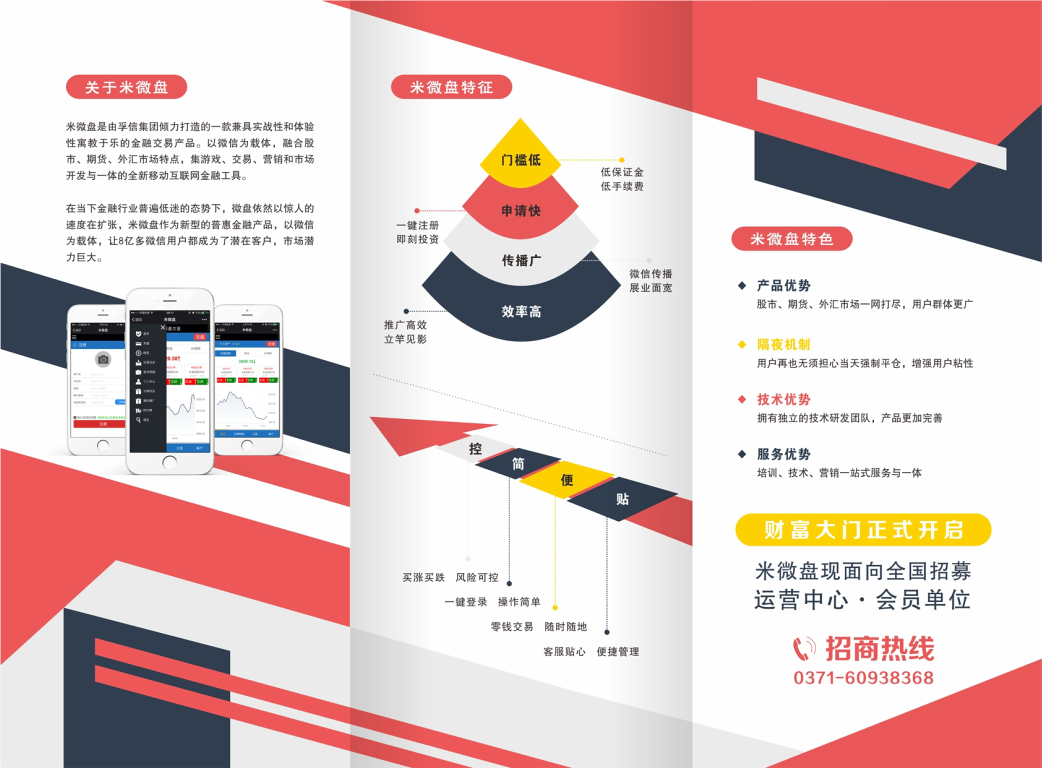 金融公司宣传三折页设计图0