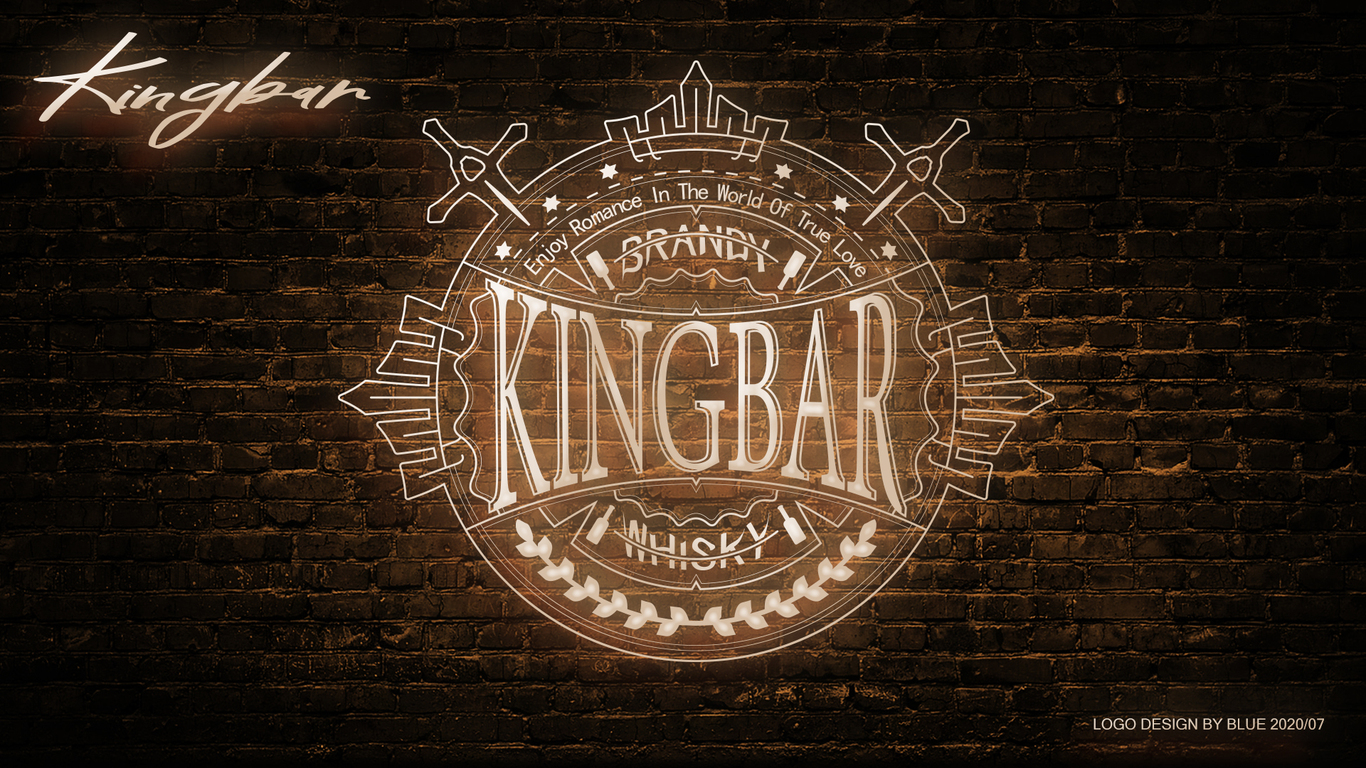 KINGBAR酒吧徽章LOGO+VI设计图21