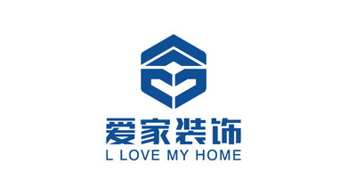 愛家裝飾公司LOGO設計