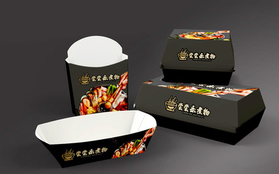 日式美食《尝尝乐专门店》LOGO及包装...