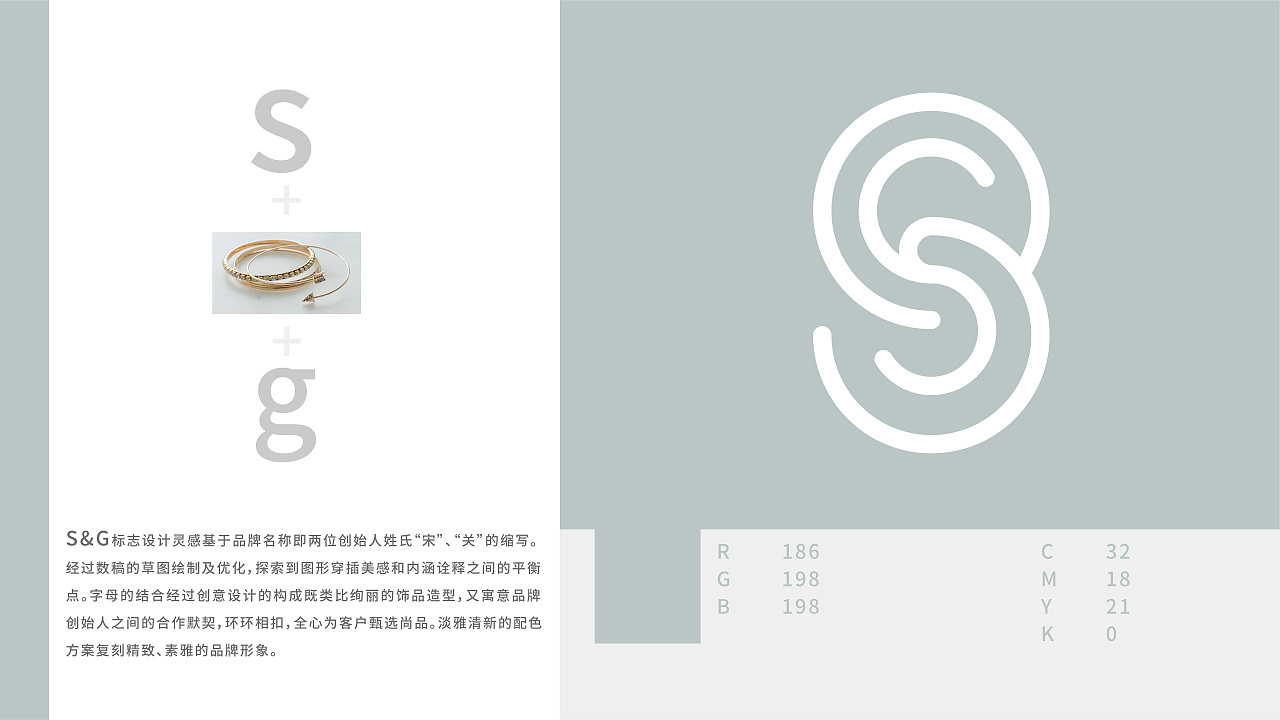 品牌設(shè)計案例——S&G飾品優(yōu)選店品牌LOGO設(shè)計圖1