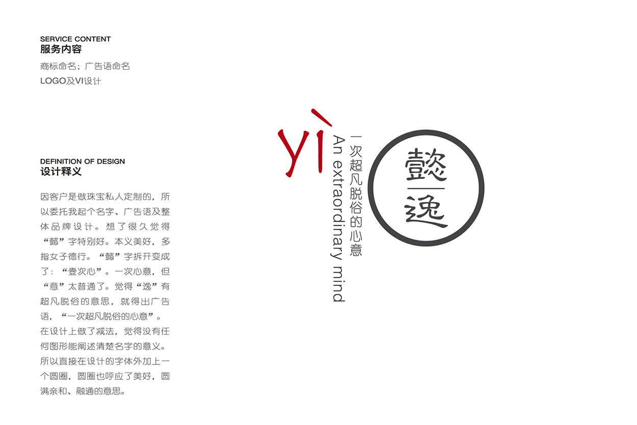 懿逸（純手工珠寶）  商標(biāo)命名，廣告語命名，logo設(shè)計，vi設(shè)計圖2