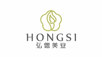 弘偲美业化妆品品牌LOGO设计