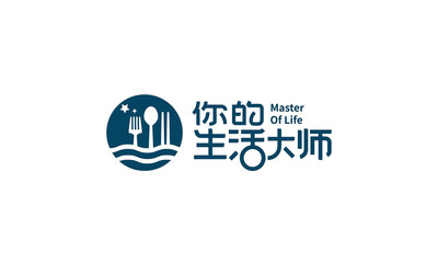 你的生活大师快餐LOGO设计